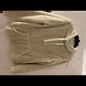 Cream colored sherpa